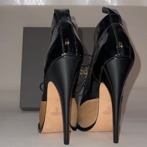 Vivienne Westwood Rare Vintage heel in pony/patent blk leather NWT EU36